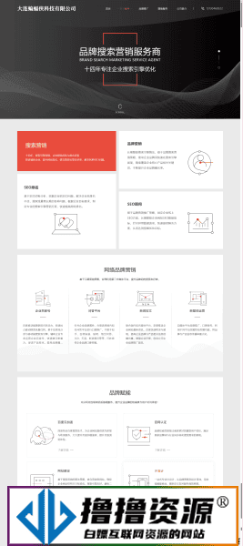 简洁大气且好看的排名seo官网源码|不死鸟资源网