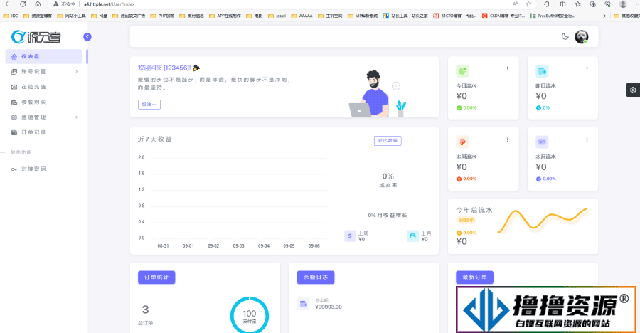 源支付V7去授权版1.71/聚合免签支持系统|不死鸟资源网