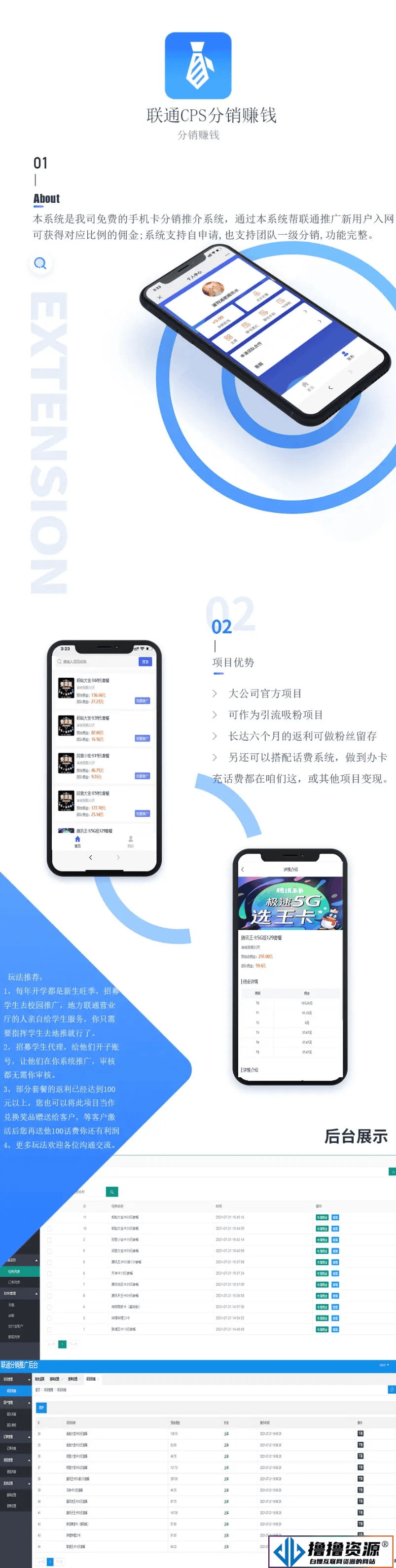 独立安装版联通卡CPS分销系统：享受联通大王卡分销佣金的全新体验