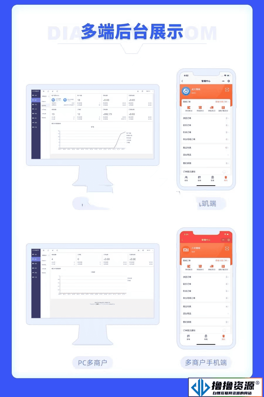 点大商城V2_2.5.0 全开源独立版 商家自营+多商户入驻 百度+支付宝+QQ+头条+小程序端+unipp开源前端