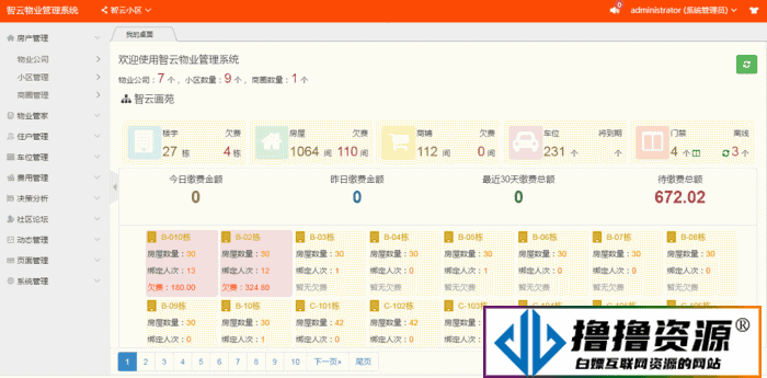 智云物业高级版 V4.4.6 小程序 公众号模块一体
