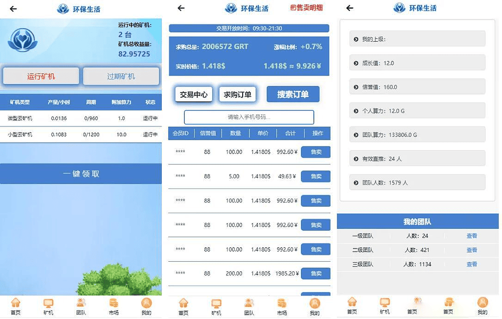 区块链源码+云K机算力+GRT源码+环保生活|不死鸟资源网