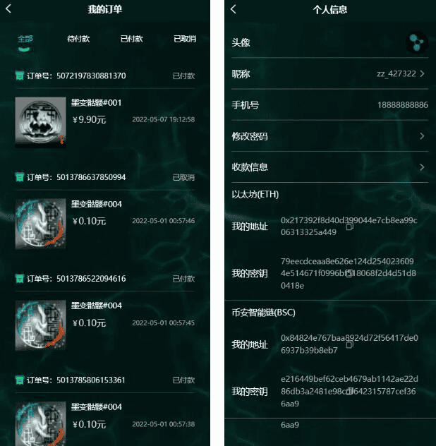 NFT数字交易艺术数字藏品系统+源宇宙区块链nft|不死鸟资源网