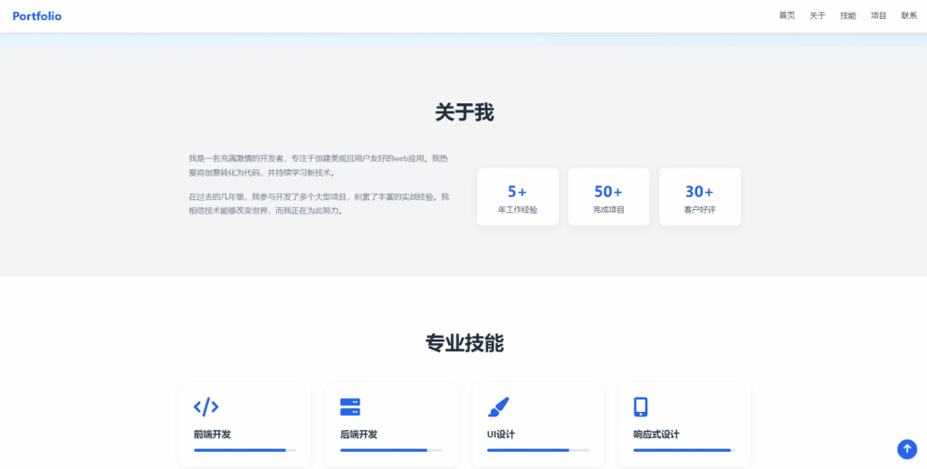 图片[2]|全新UI设计的精品个人团队主页HTML源码|不死鸟资源网