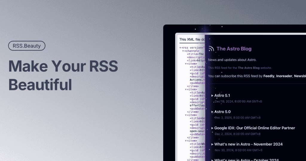 【开源】RSS.Beauty – 让 RSS 变漂亮!|不死鸟资源网